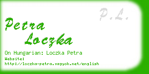 petra loczka business card